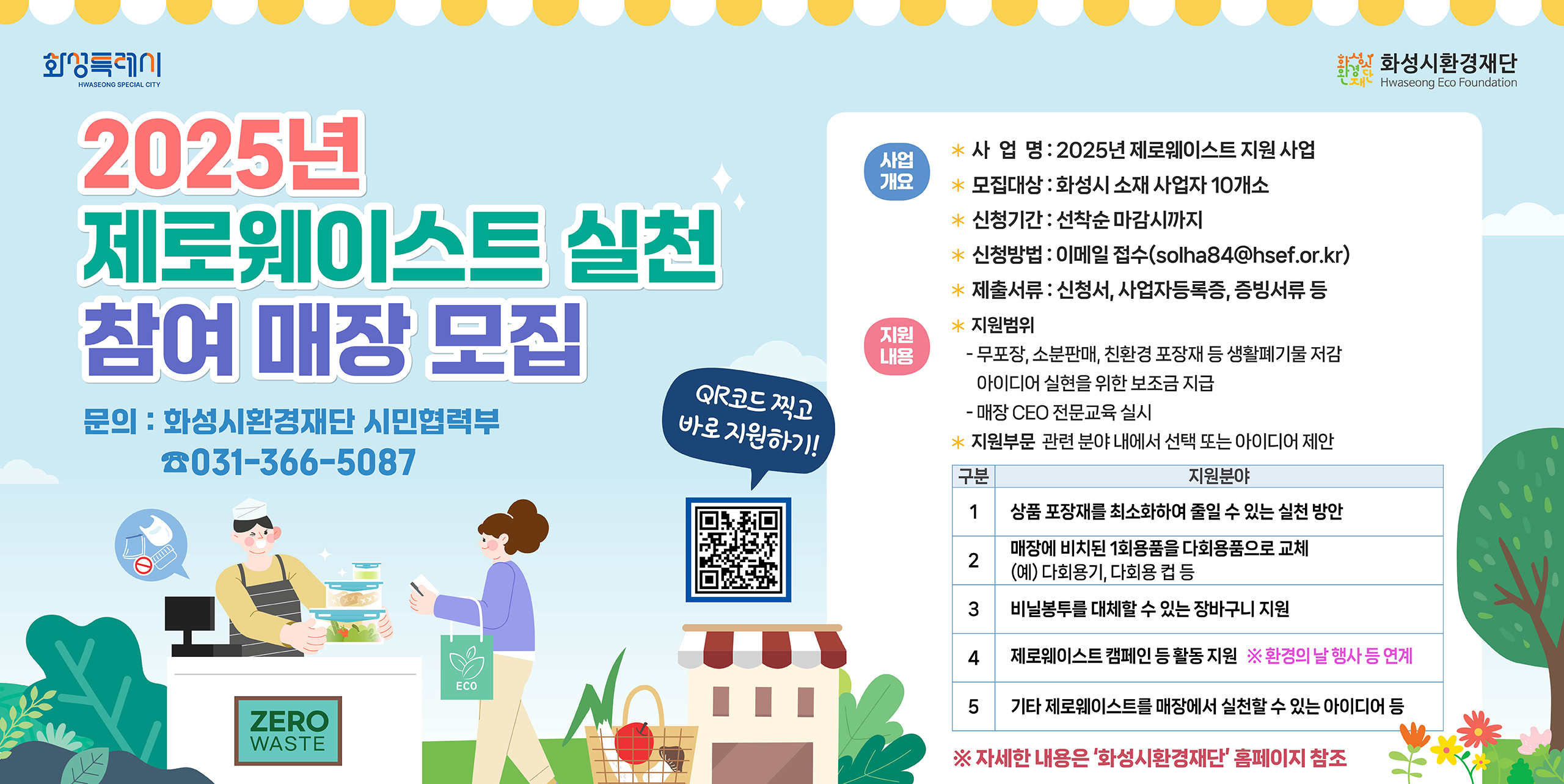 2025년 제로웨이스트 실천 참여매장모집